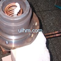 induction heating inner bore of auto part by 120KW induction heater (UM-120AB-RF)_1