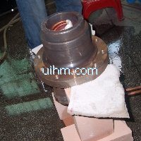 induction heating inner bore of auto part by 120KW induction heater (UM-120AB-RF)_2