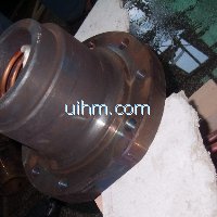 induction heating inner bore of auto part by 120KW induction heater (UM-120AB-RF)_3