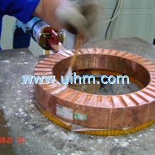 induction brazing of bottom of motor_4