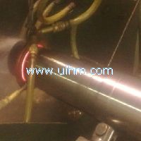 induction quenching axle