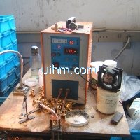 induction brass soldering copper connector tubes