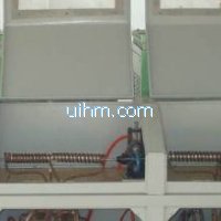 induction heating electric wire online by multi induction coils