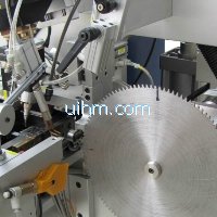 CNC automatic UHF induction brazing saw teeth