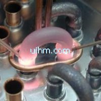 UHF induction brass soldering