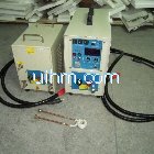 custom-design induction heater UM-40AB-HF with 5 meter connection cable and multi-induction coil for brazing work
