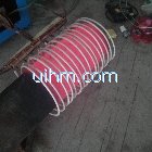 induction heating end of pipeline by 160kw induction heater