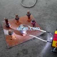 air cooled mini handheld 1KW induction heater for heating screws   (2)