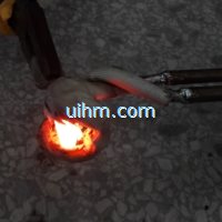 handheld induction coil for brazing steel