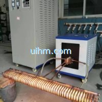 induction annealing for SS steel pipe by 200KW induction heater (4)