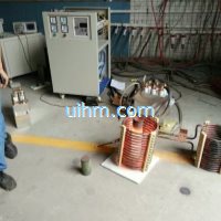 induction forging steel rods by MF induction heater (2)