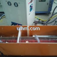 induction forging steel rods with  series connection induction coil_3