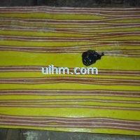 induction heating steel plate for cooking by 15KW air cooled induction heater (9)