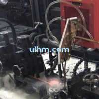 induction jointing  seamless steel tube by 500KhZ UHF induction heater (2)