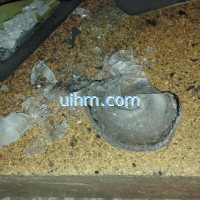 induction melting  quartz sand (glass) (7)