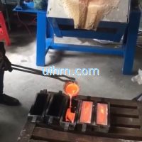 induction melting silver by MF tilting furnace_2