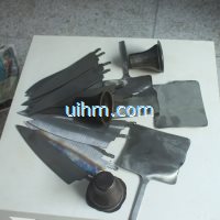 induction quenching knives by HF induction heaters (2)