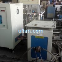 induction shrink fitting aluminum motor frames to 350 celsius degree in 50 seconds by 60KW machine and customized induction coil (10)