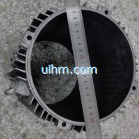 induction shrink fitting aluminum motor frames to 350 celsius degree in 50 seconds by 60KW machine and customized induction coil (3)