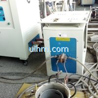 induction shrink fitting aluminum motor frames to 350 celsius degree in 50 seconds by 60KW machine and customized induction coil (4)