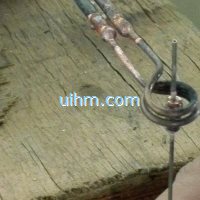 induction soldering tiny SS steel pipe with steel sleeve by silver stick (12)