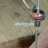 induction soldering tiny SS steel pipe with steel sleeve by silver stick (14)