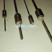 induction soldering tiny SS steel pipe with steel sleeve by silver stick (17)