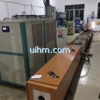 induction tempering long steel rod with customized  series connection induction coil_2