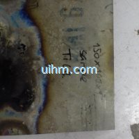 induction tempering titanium plate with moving handheld induction coil (1)
