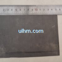 induction tempering titanium plate with moving handheld induction coil (3)