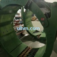 customized full air cooled clamp induction coil for preheating gas pipelines (4)