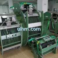 customized full air cooled clamp induction coil for preheating gas pipelines (5)