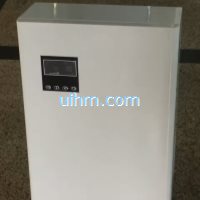 full air cooled induction heater is more safer than burning gas to provide heating for house, more than 98% of output power from induction heater can be absorbed by water (6)