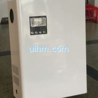 full air cooled induction heater is more safer than burning gas to provide heating for house, more than 98% of output power from induction heater can be absorbed by water (7)