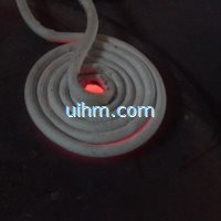 induction heating steel plate surface by pancake induction coil (2)