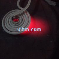 induction heating steel plate surface by pancake induction coil (6)