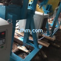 induction heating steel water tank by customized half-open induciton coil and 100KW induction power supply_1