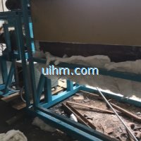 induction heating steel water tank by customized half-open induciton coil and 100KW induction power supply_5