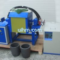 UM-40AB-MF induction melting machine with 30kg tilting furnace 1