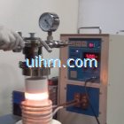 vacuum induction melting to 1300 oC by 15~25KW power