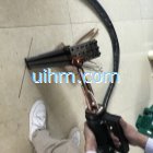 induction brazing SS steel by handheld induction coil (2)